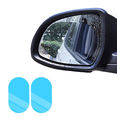 2 PCs of Car Rear View Mirror Protective Films - Anti Fog Waterproof