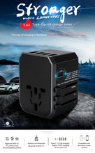 Load image into Gallery viewer, Universal Travel Power Adapter USB Charger International Sockets Converter EU US UK AU Plug