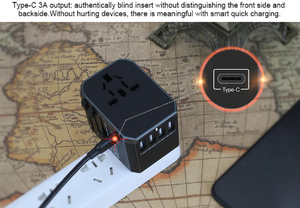 Universal Travel Power Adapter USB Charger International Sockets Converter EU US UK AU Plug