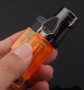 Visible gas Blue Flame Torch Turbo Lighter Spray Gun Electronic Lighter  gas Lighter 1300C Butane Cigar Cigarette Lighters Men