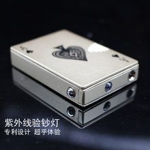 Load image into Gallery viewer, Creative Jet Torch Turbo Lighter Counterfeit Light Playing Cards Butane Windproof Metal Lighter