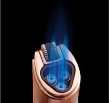 Load image into Gallery viewer, Jobon Gas Lighter - Triple Blue Flame Jet Lighter with Torch