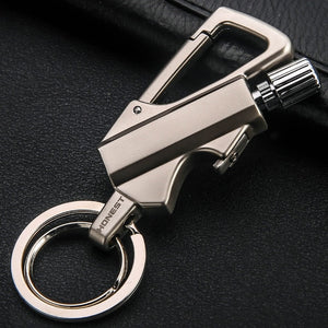 High Quality Metal Key Chain with Lighter (Multiple Variants Available)