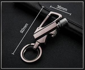 High Quality Metal Key Chain with Lighter (Multiple Variants Available)