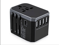 Universal Travel Power Adapter USB Charger International Sockets Converter EU US UK AU Plug