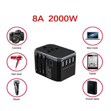 Load image into Gallery viewer, Universal Travel Power Adapter USB Charger International Sockets Converter EU US UK AU Plug